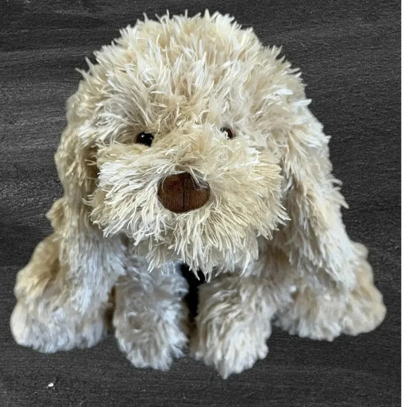 Gund Puppy Dog Plush Fluffy Stuffed Animal Toy Beige 14 " - Picture 1 of 14